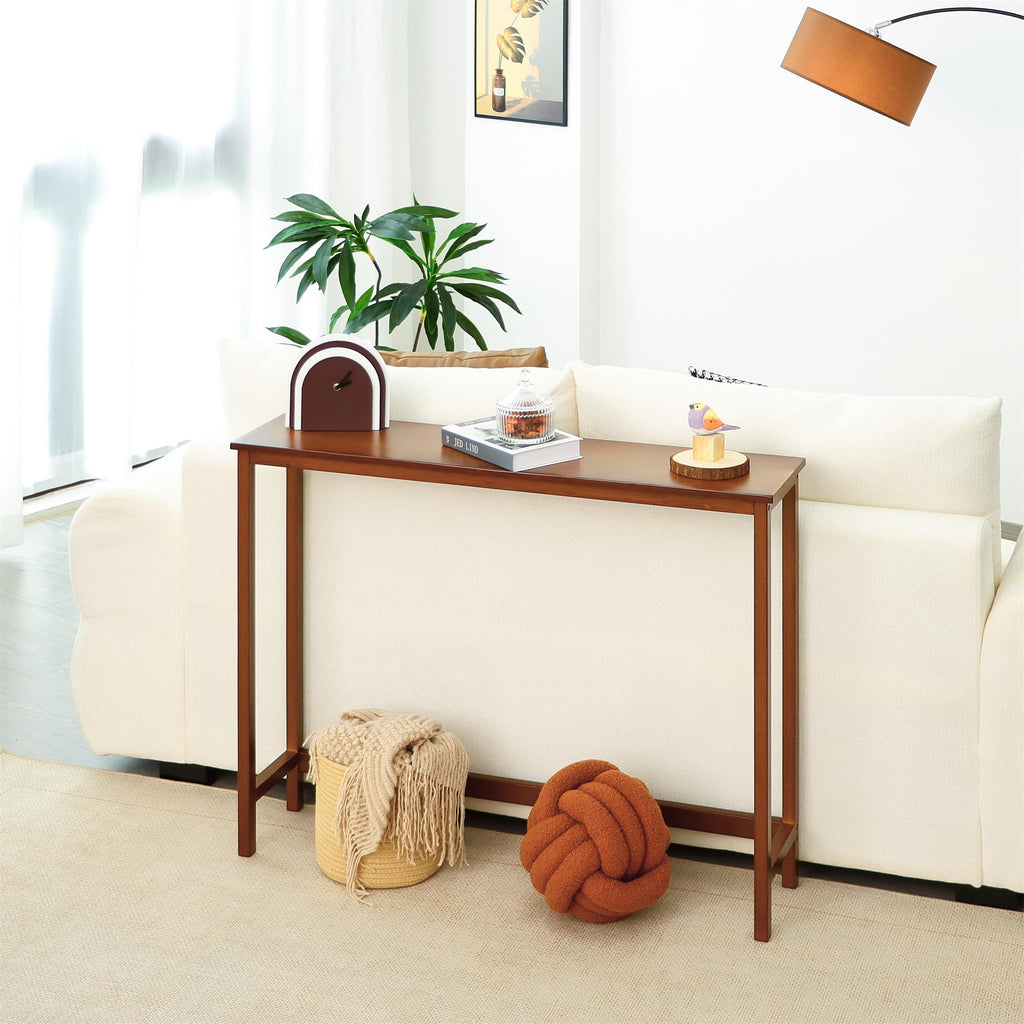 Bamboo Narrow Wood Console Table L19365