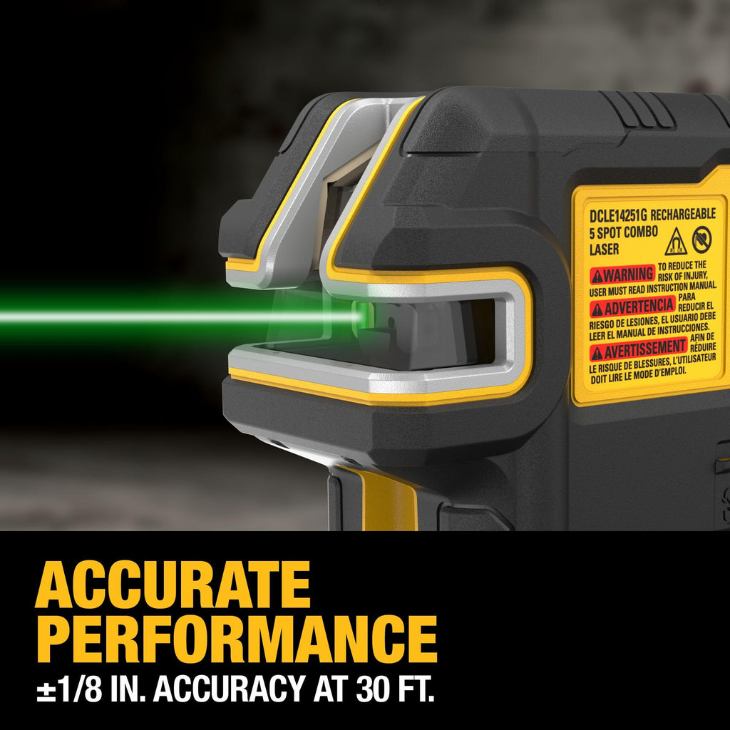 Green 5 Spot and Cross Line Laser E2897