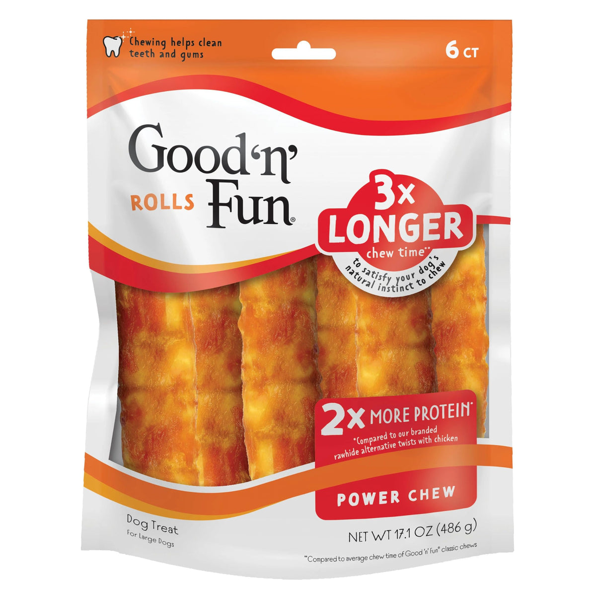 Long-Lasting Dog Treat for Large Dogs, 6 Count K8096