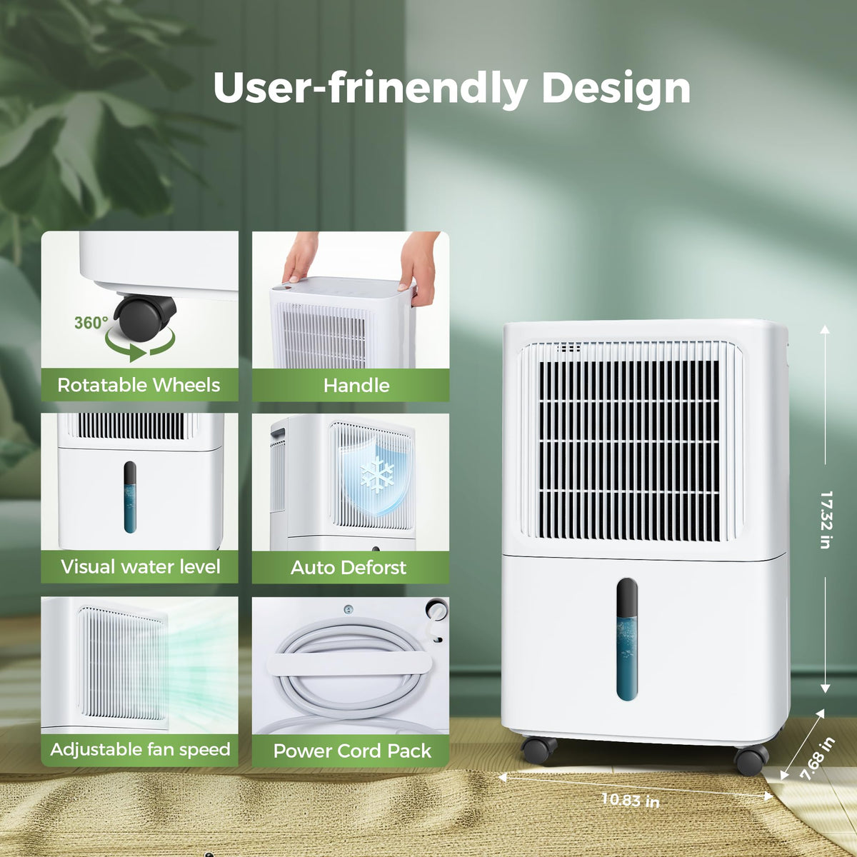 2,500 Sq.Ft 34 Pint Dehumidifier B339