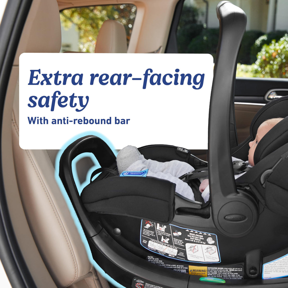 Infant Car Seat with Anti Rebound Bar X66672