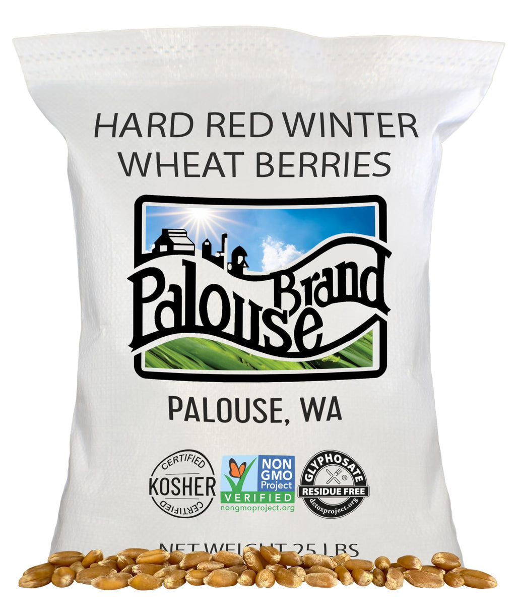 Hard Red Winter Wheat Berries 25 LBS Bag Sproutable Non-GMO Kosher C286589