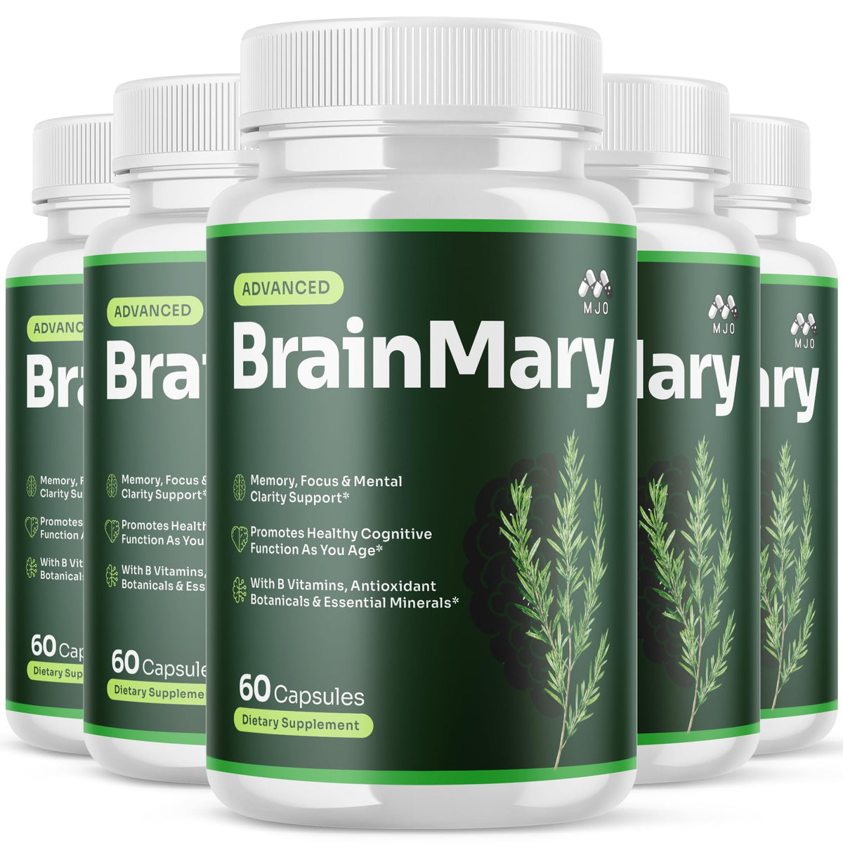 Brain Mary Capsules 5-Pack 300 Capsules M570031