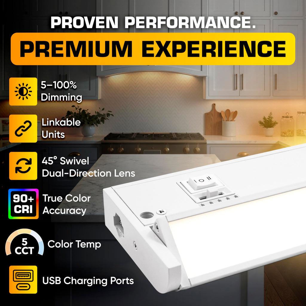 LED Under Cabinet Lighting 24 Inch White T44964