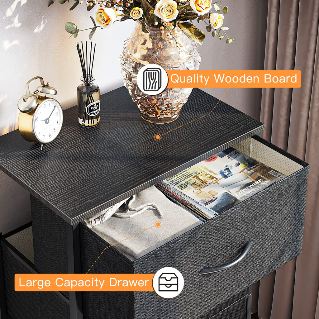 Black 4 Drawer Small Dresser Z236849