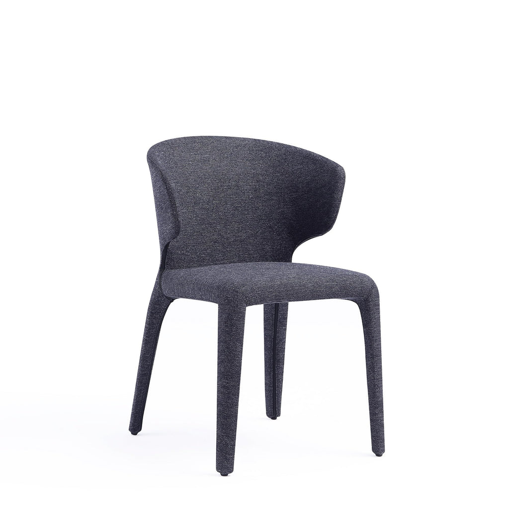 Black Upholstered Dining Chairs Set of 4 H1902
