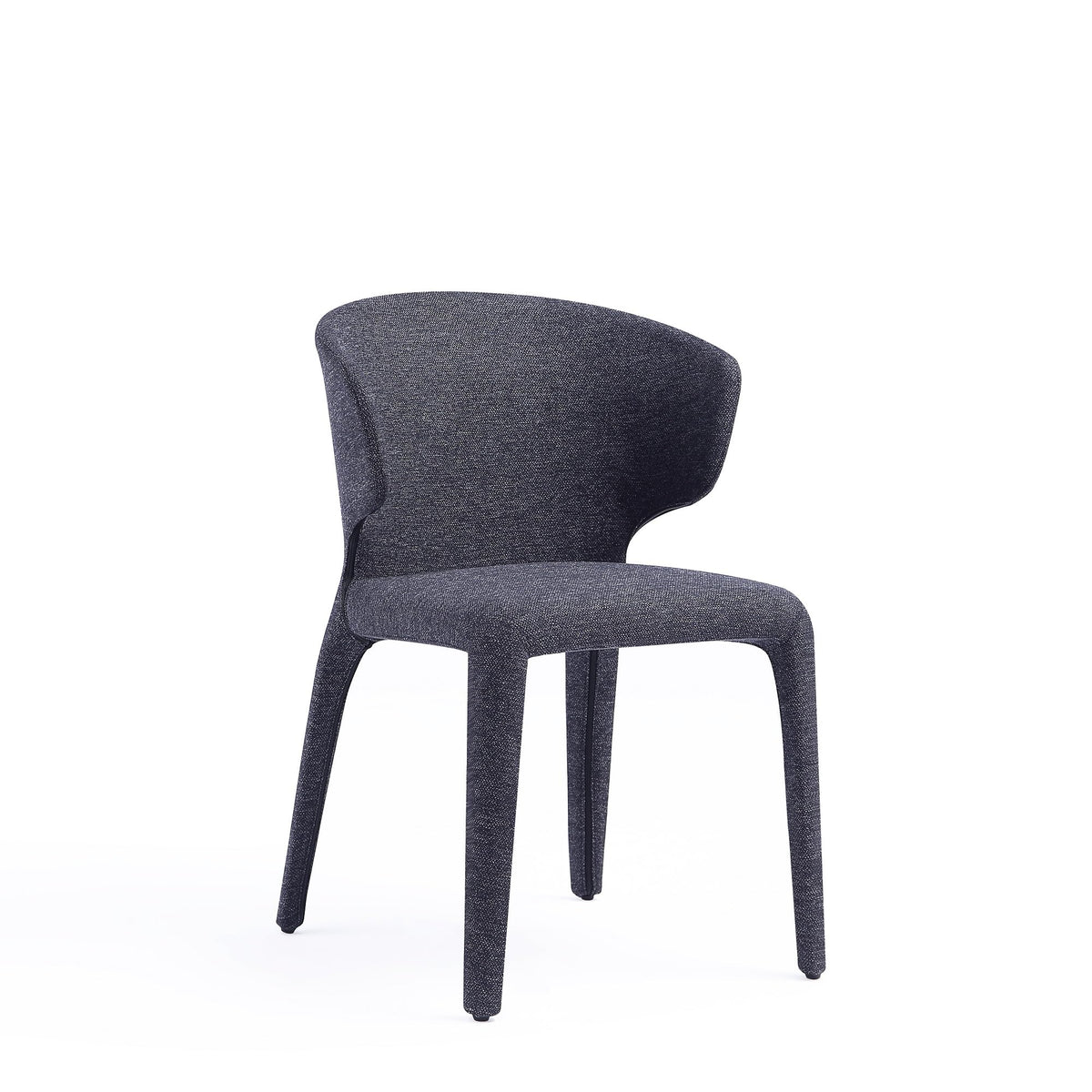Black Upholstered Dining Chairs Set of 4 H1902