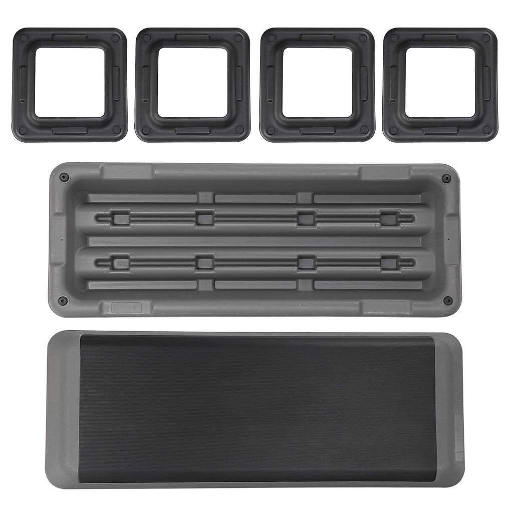 43 Inch Adjustable Aerobic Step Platform with 4 Risers R3571