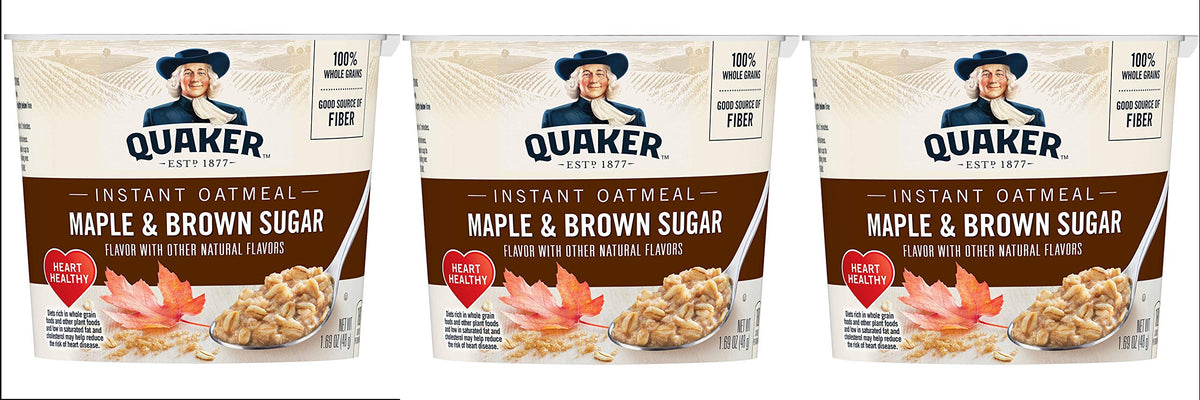 Instant Oatmeal Maple Brown Sugar 1.69oz Pack of 3 U979