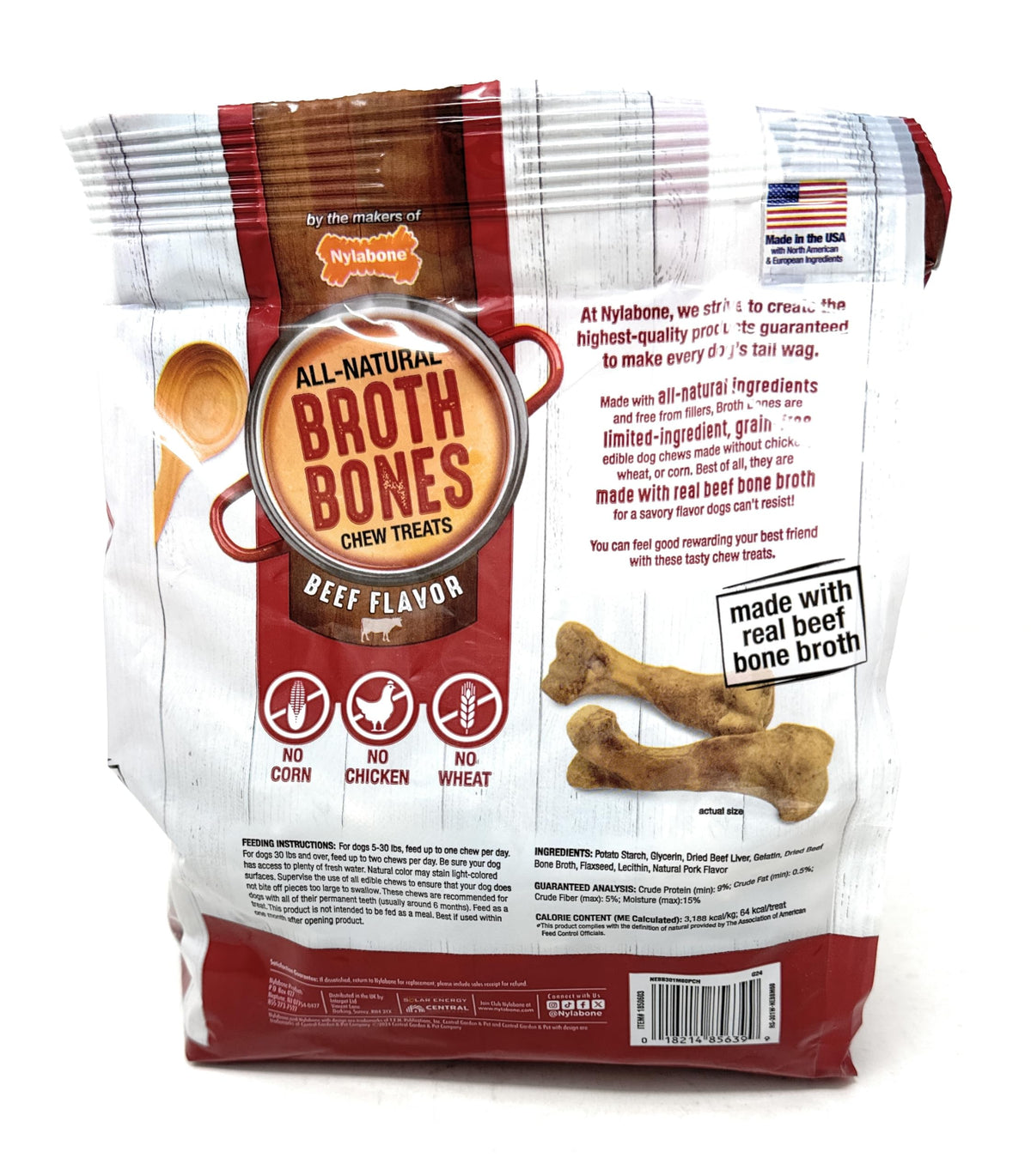 Beef Broth Bones for Dogs 60 Count U3048