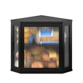 Black Medium Double Layer Bamboo Bread Box B882726