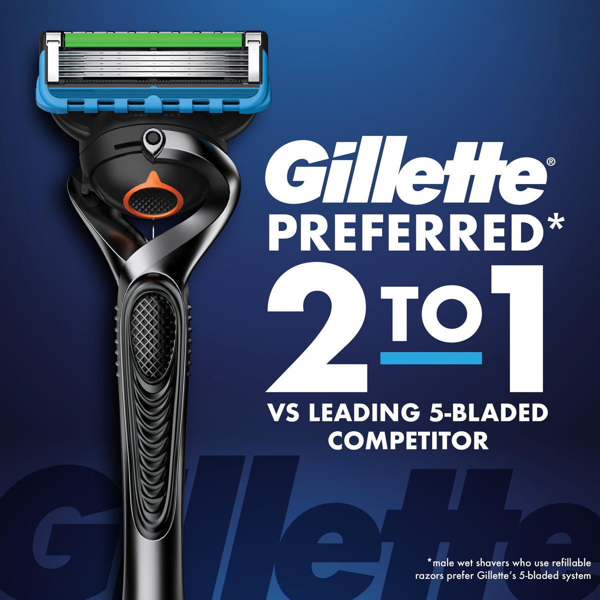 5-Blade Razor Refills, 9 Count G7696