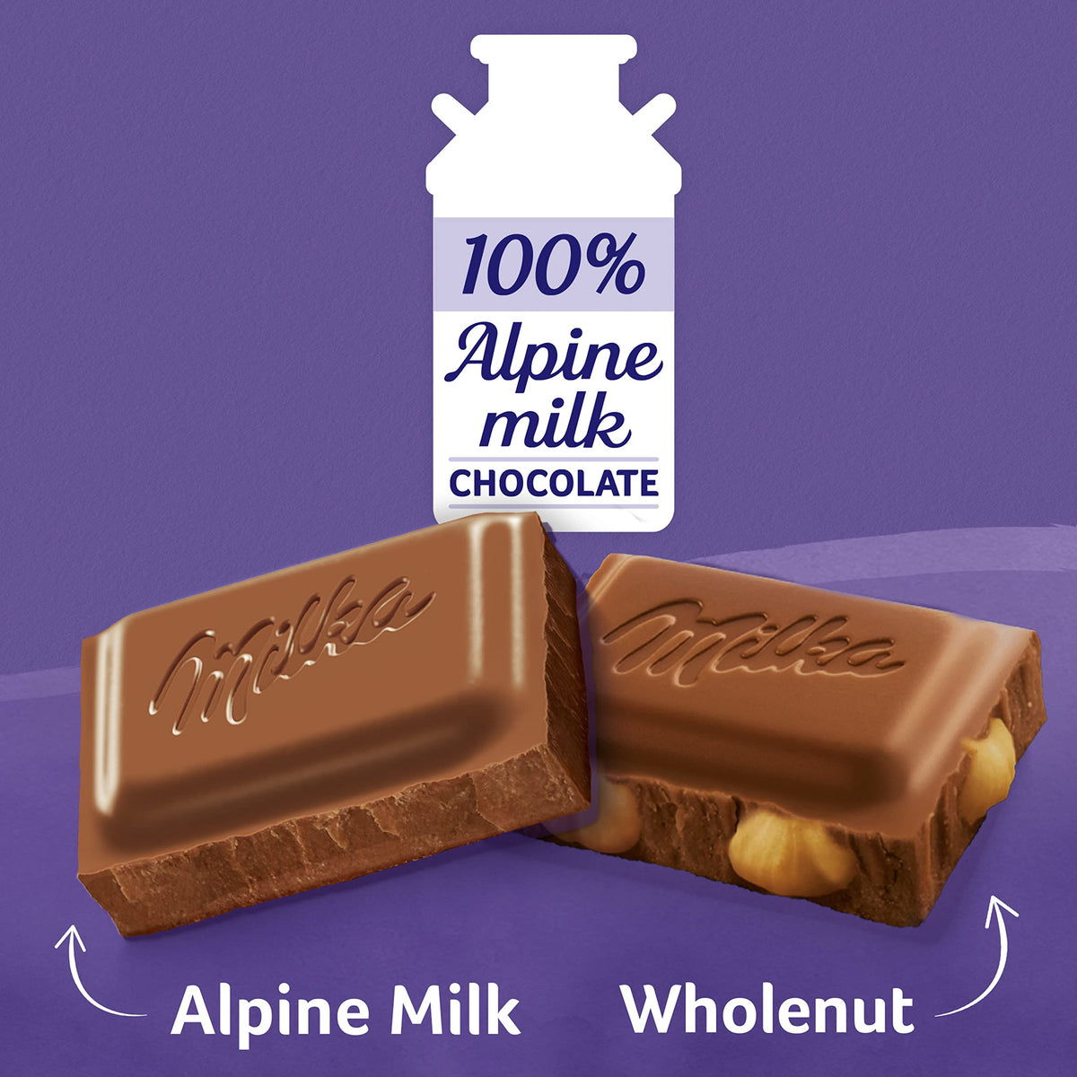 Chocolate Bars Variety Pack, Alpine Milk & Hazelnut, 10 - 3.52 oz Bars G371963