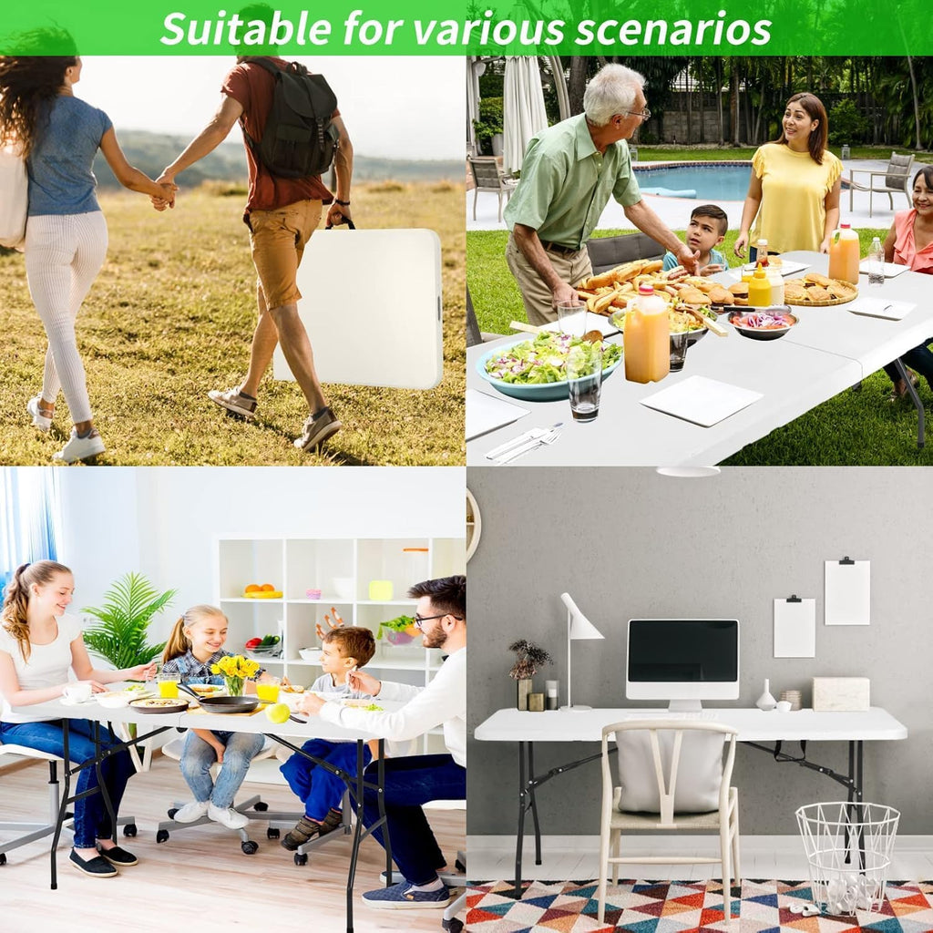 White 6FT Folding Table L946275