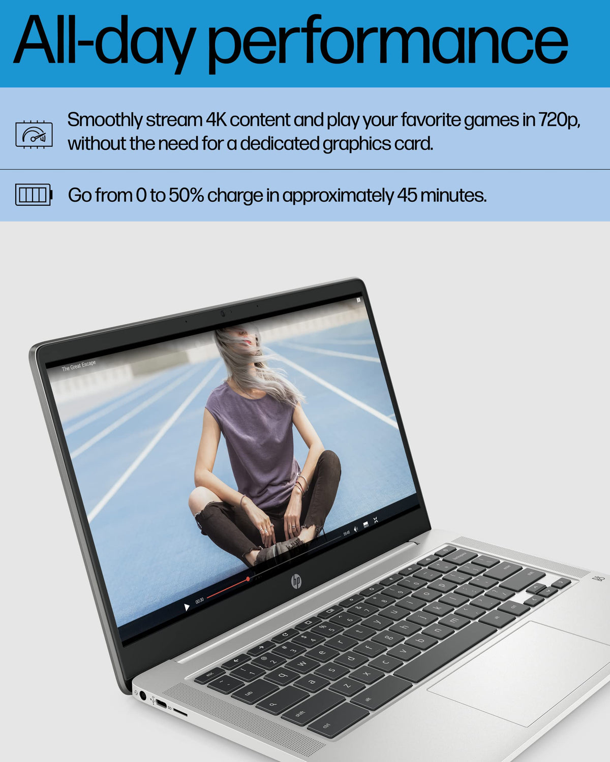 14 Laptop, Intel Celeron N4120, 4 GB RAM, 64 GB eMMC, Chrome OS, Mineral Silver M1517