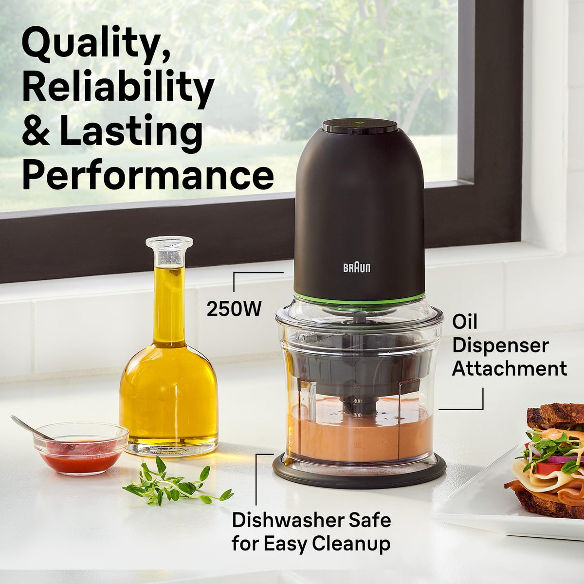 4 Cup Two Speed Pulse Mini Food Processor W9176