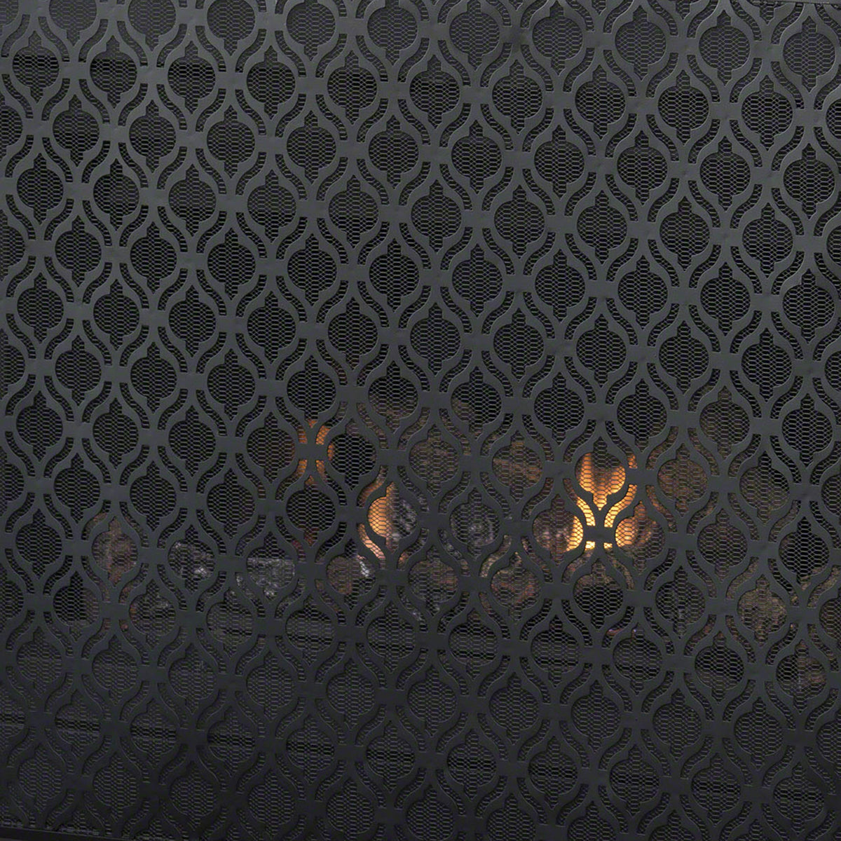 Black Iron Fireplace Screen B7035