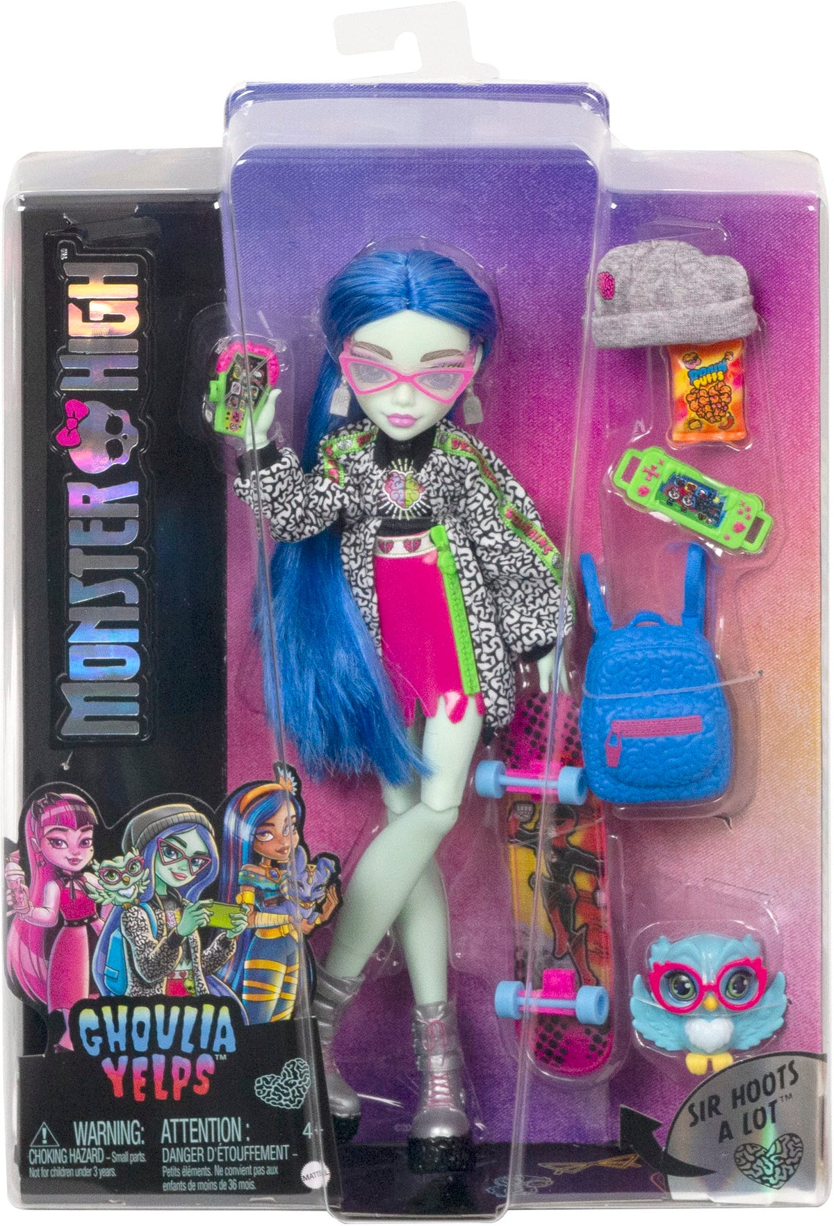 Blue Hair Posable Doll with Pet and Accessories W24955